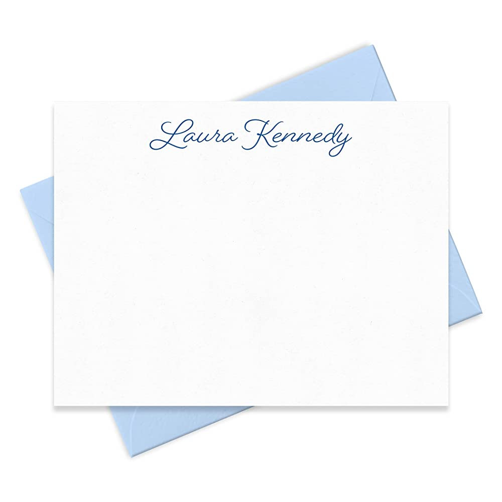 Personalized Stationery Note Cards and Envelopes Set for Women Customized with Name in Script Fon... | Amazon (US)
