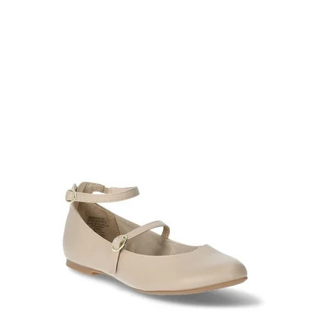 No Boundaries Women's Ankle-strap Mary Jane Flat | Walmart (US)