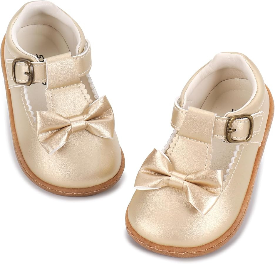 STQ KIDS Wide Little Girls Mary Jane Shoes T-Strap Toddler Girls Dress Shoe for Easter Halloween ... | Amazon (US)