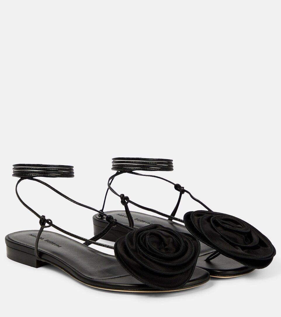 Appliqué leather sandals | Mytheresa (US/CA)