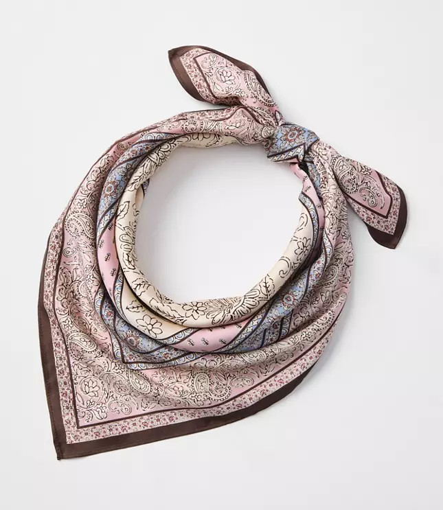 Patchwork Square Scarf | LOFT