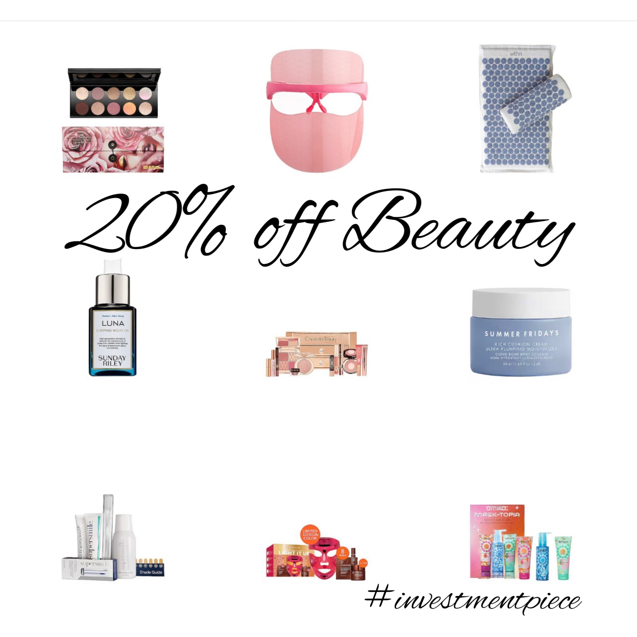 From tools like mats and masks to must have serums and beauty sets- get 20% off beauty today only @revolve with code MERRY20 (these are great to give and get!) #investmentpiece 

#LTKbeauty #LTKsalealert #LTKGiftGuide