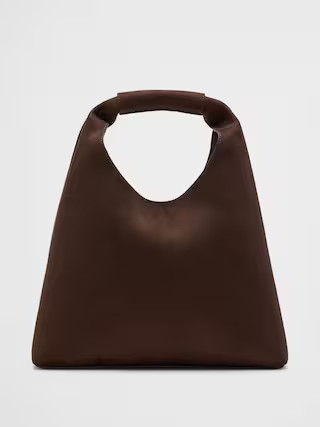 Vegan Leather Mini Slouchy Tote | Banana Republic Factory