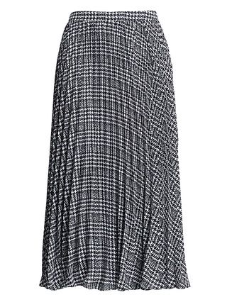 Plaid Pleated Midi Skirt | Banana Republic US