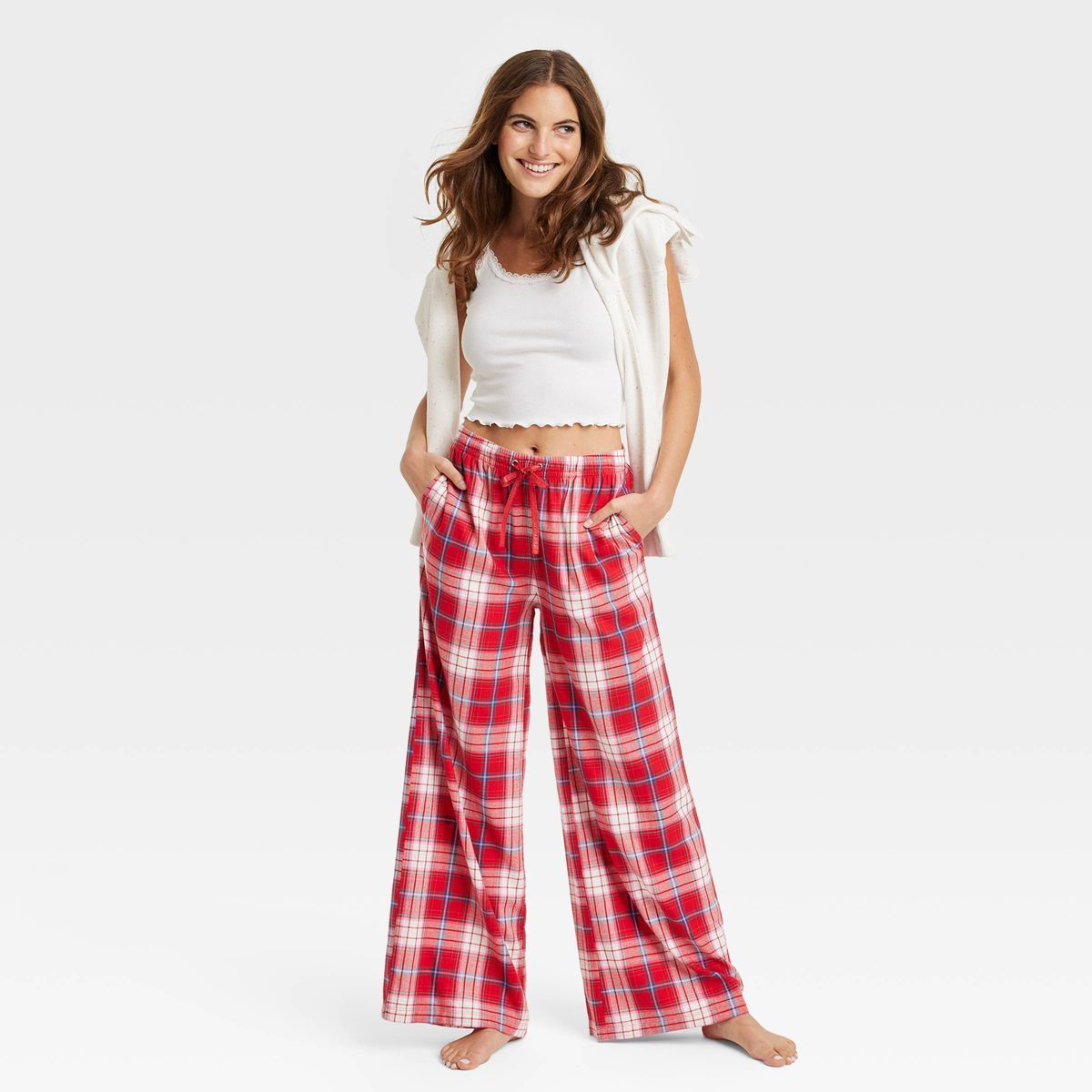 Women's Woven Wide Leg Pajama Pants - Colsie™ | Target