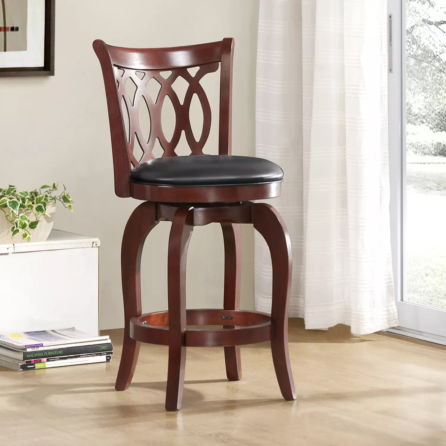 Marion 24" Scroll Back Swivel Stool, Assorted Colors | Sam's Club