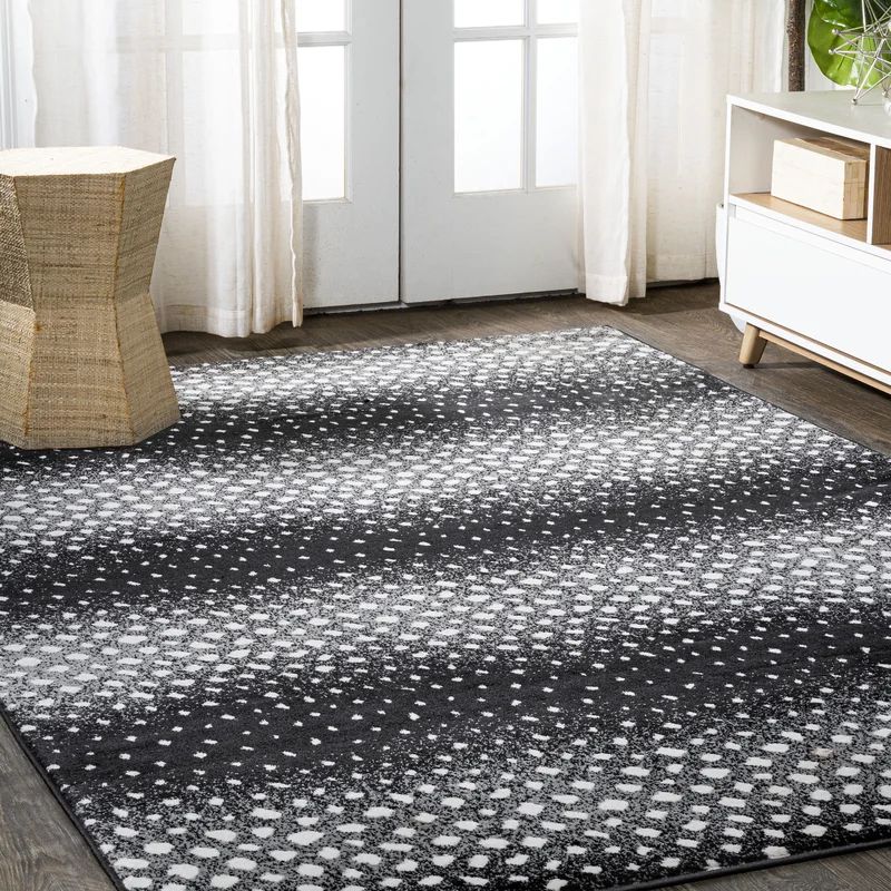 Rohan Animal Print Black/White Area Rug | Wayfair North America