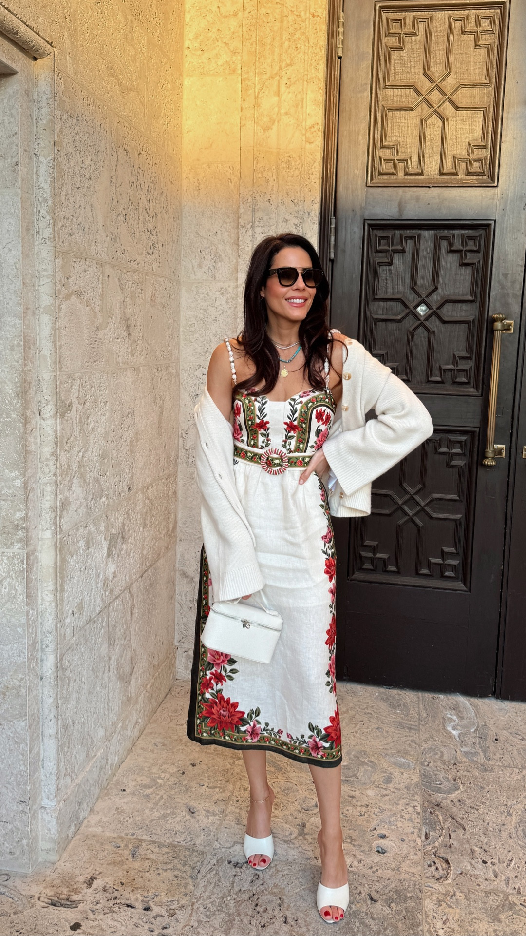 The spring dress that looks designer… but isn’t 🤍  Spring dress season is finally here. This floral linen dress instantly reminded me of one of my designer pieces, but this one is the look for less. I love the delicate strap detail and the belt that gives it such a flattering shape.

Layered it with a cardigan for chilly spring nights and dressed it up with heels for dinner, but it would also be perfect with sandals for vacation days. Effortless, feminine, and such a great travel piece.

Comment “DRESS” and I’ll DM you the outfit links.

#LTKTravel #LTKgrwm #LTKootd