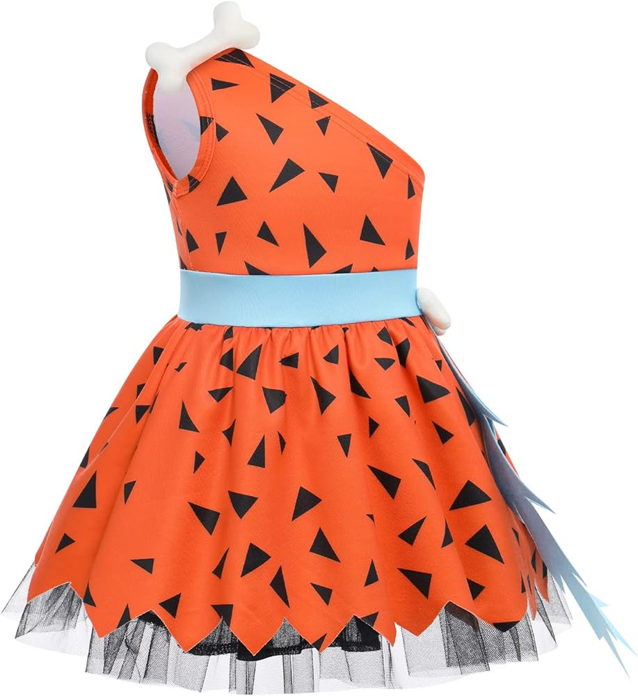 IWEMEK Toddler Kids Caveman Costume Historical Stone Age Cavegirl Birthday Outfit Baby Girls Boy Hal | Amazon (US)