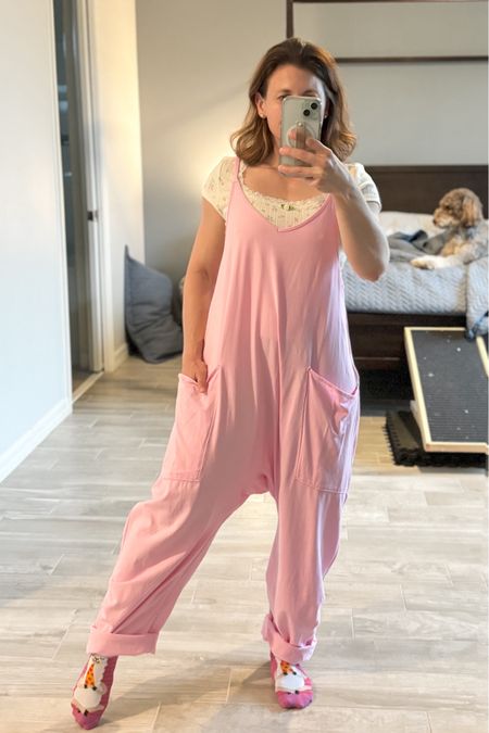 My jumpsuit is from Free People but a similar one is available on Amazon for a lower price as well. I’m 4’10” wearing XS. It is oversized!

#LTKActive #LTKSummerSales #LTKStyleTip