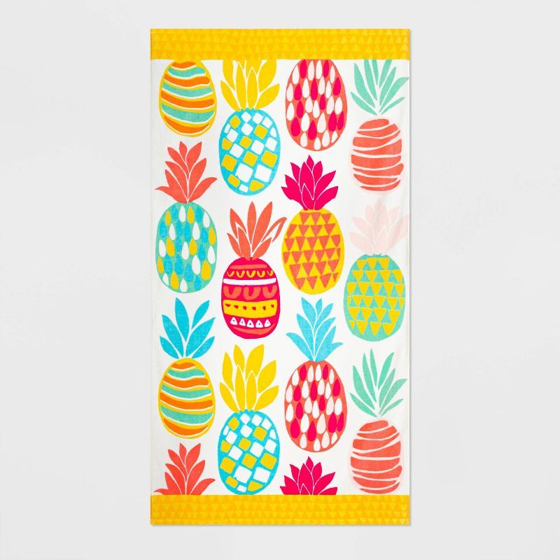 Pineapple Beach Towel - Sun Squad™ | Target