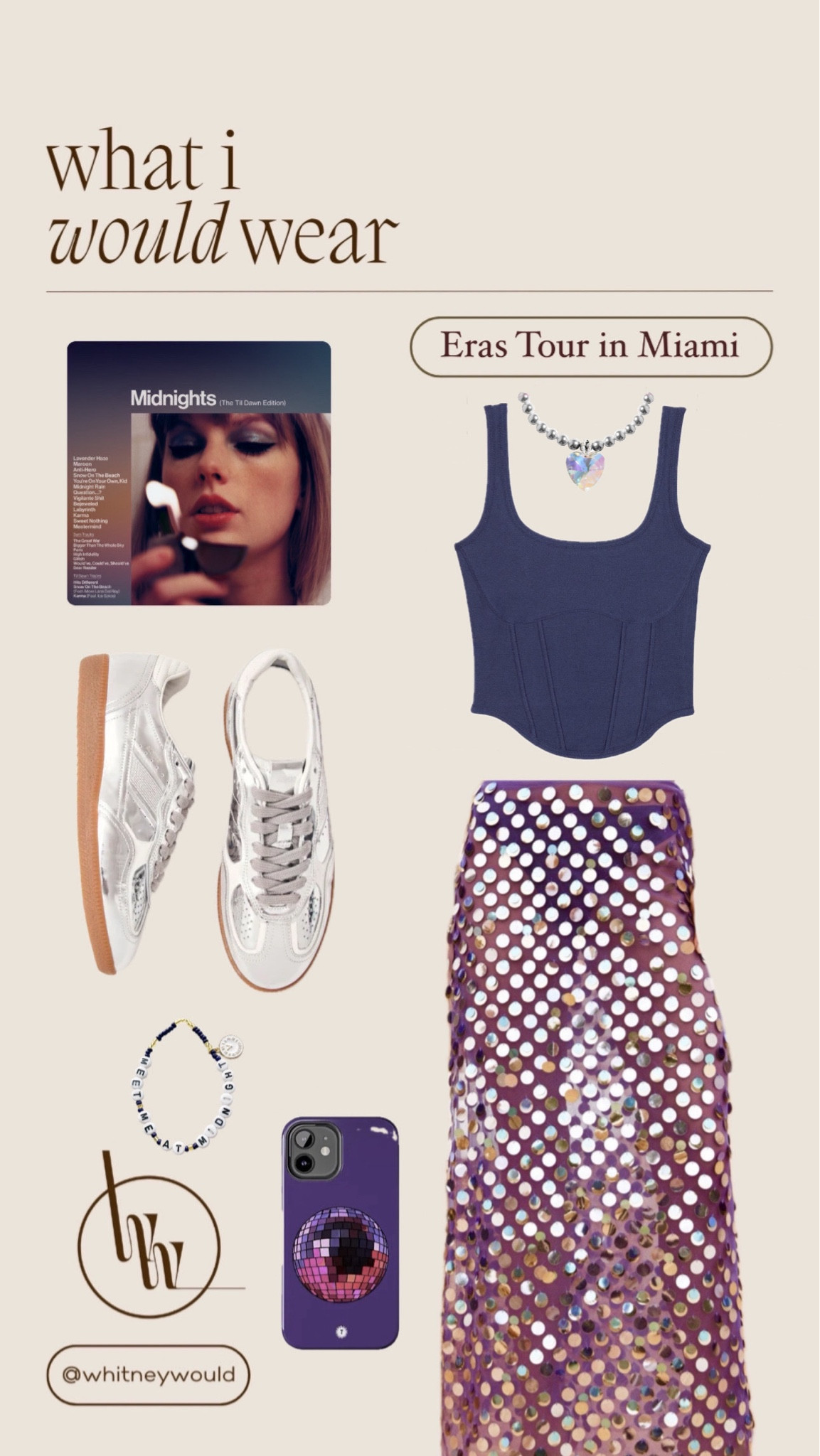 As requested by a follower, 4 curated looks for the Taylor Swift Era’s tour in Miami. First look: Midnights. 

All items linked except for phone case which is from Thursday’s Child Creative Studio & Necklace from Maggie Villamaria  

#LTKParties #LTKStyleTip #LTKFindsUnder100