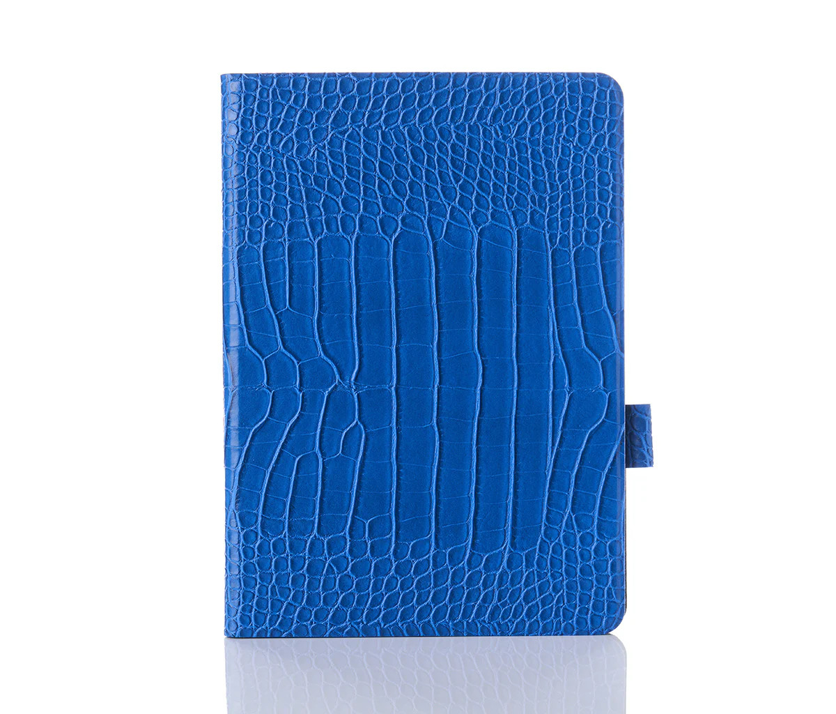Cobalt Faux Crocodile iPad Case | Chic Geeks