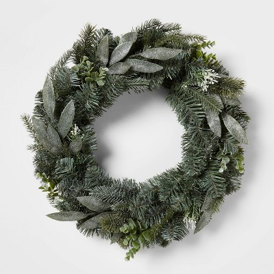22in Mixed Pretty Eucalyptus Wreath Gold - Wondershop™ | Target