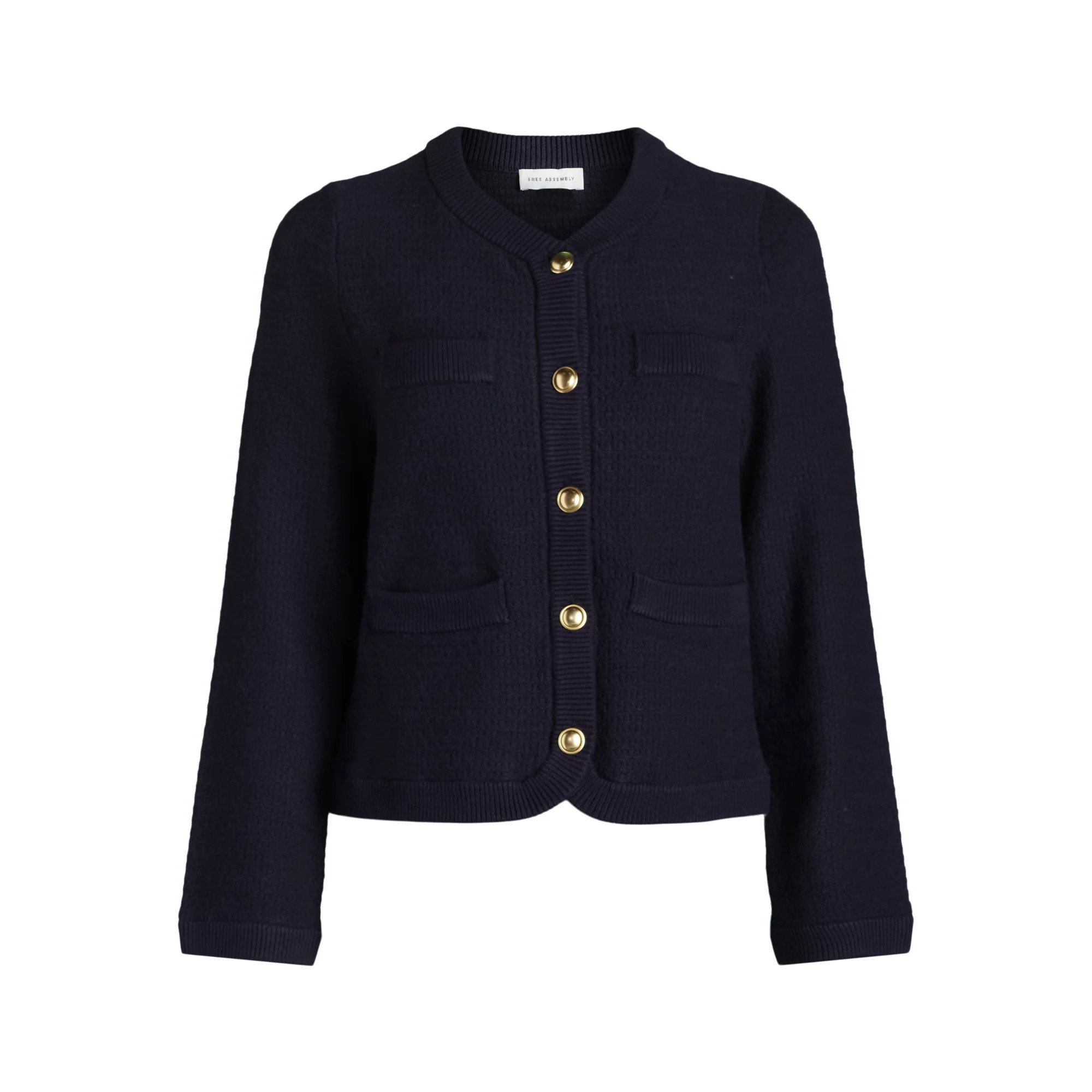 Free Assembly Women’s and Women 's Plus Welt Pocket Cardigan Sweater, Lightweight, Sizes XS-4X | Walmart (US)