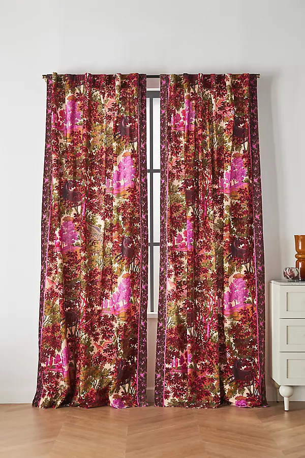Vienne Velvet Curtain | Anthropologie (US)