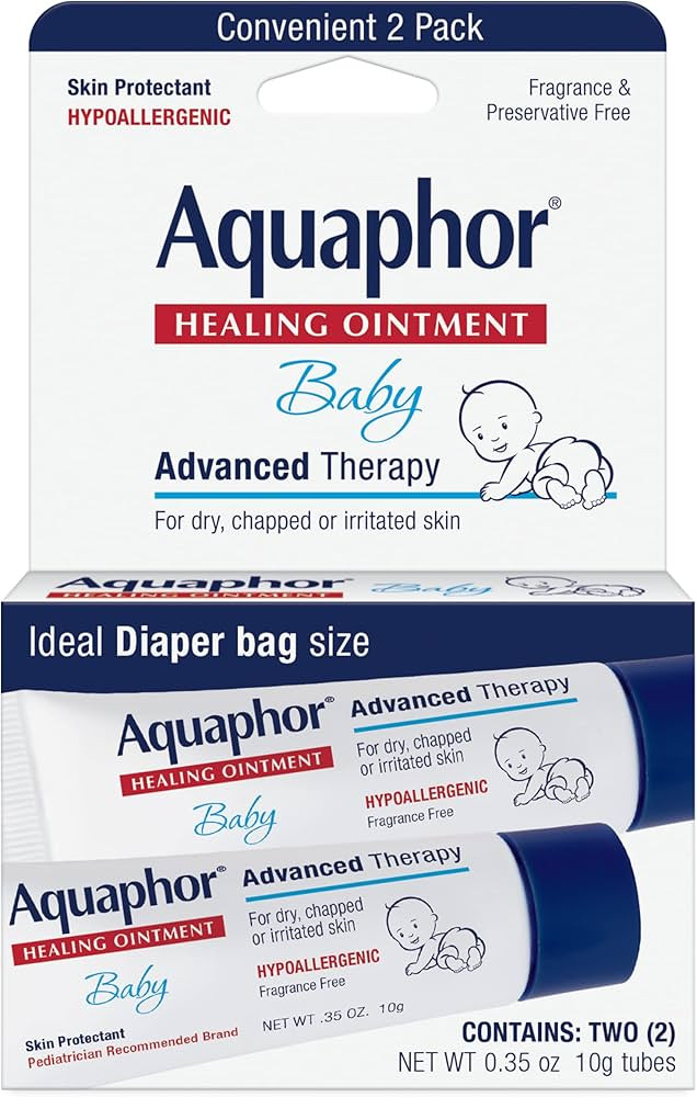 Aquaphor Baby Healing Ointment To-Go Pack - Advanced Therapy for Chapped Cheeks and Diaper Rash -... | Amazon (US)