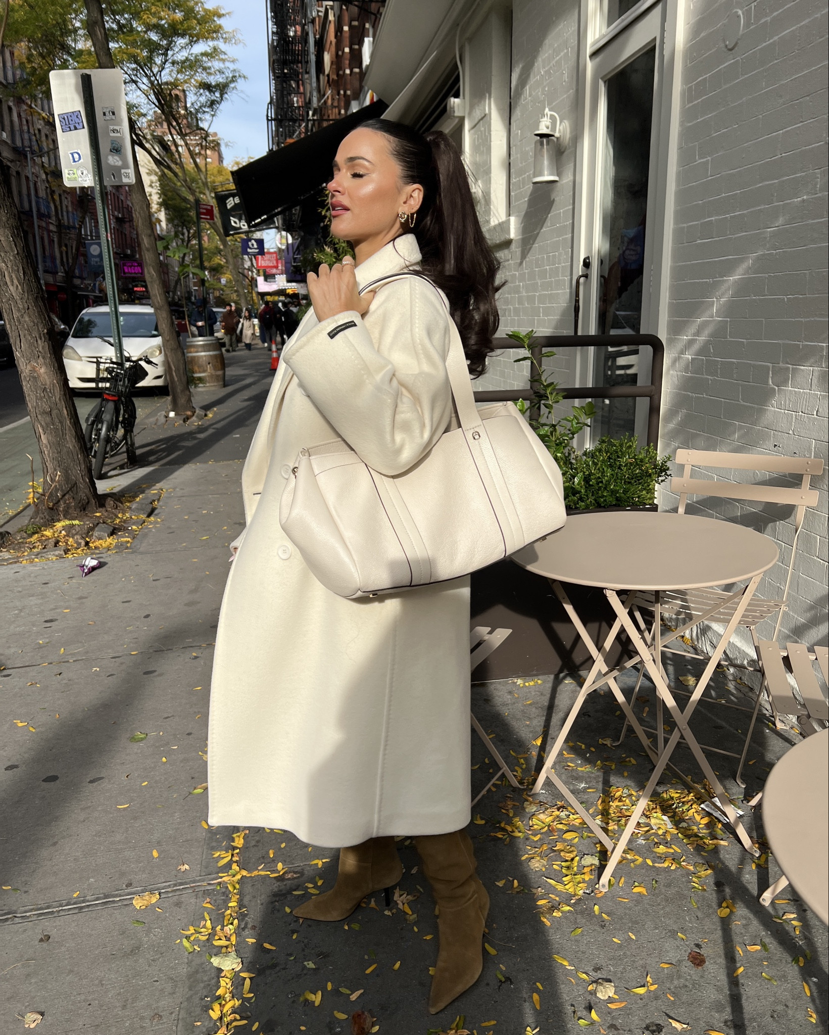 My perfect wool and cashmere winter coat #rudsak and boots and purse 

#LTKHoliday #LTKdayinmylife #LTKootd