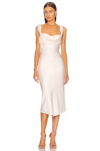 Michael Costello x REVOLVE Kylen Midi Dress in Ivory from Revolve.com | Revolve Clothing (Global)