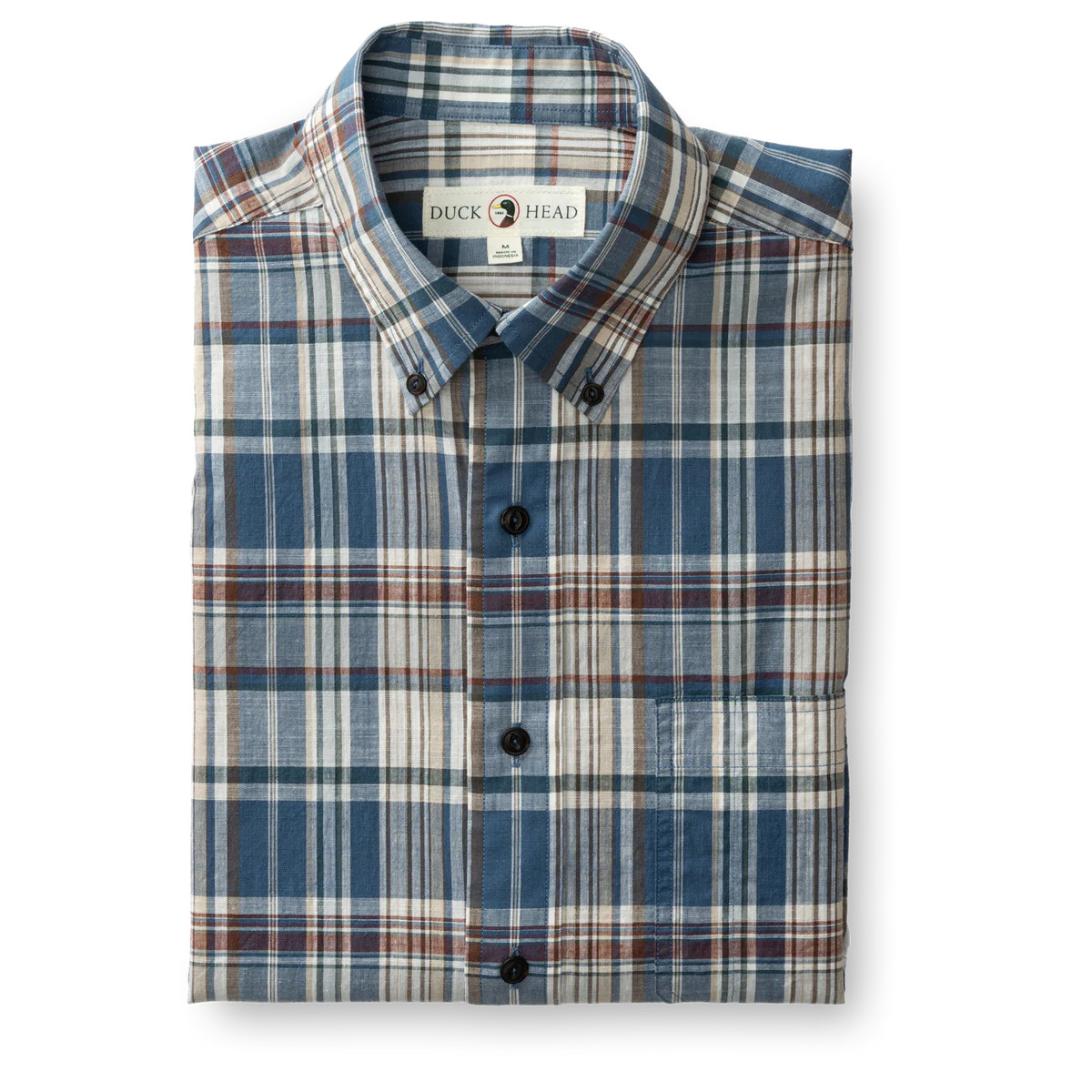 Higgins Plaid Cotton Slub Sport Shirt | Duck Head Apparel