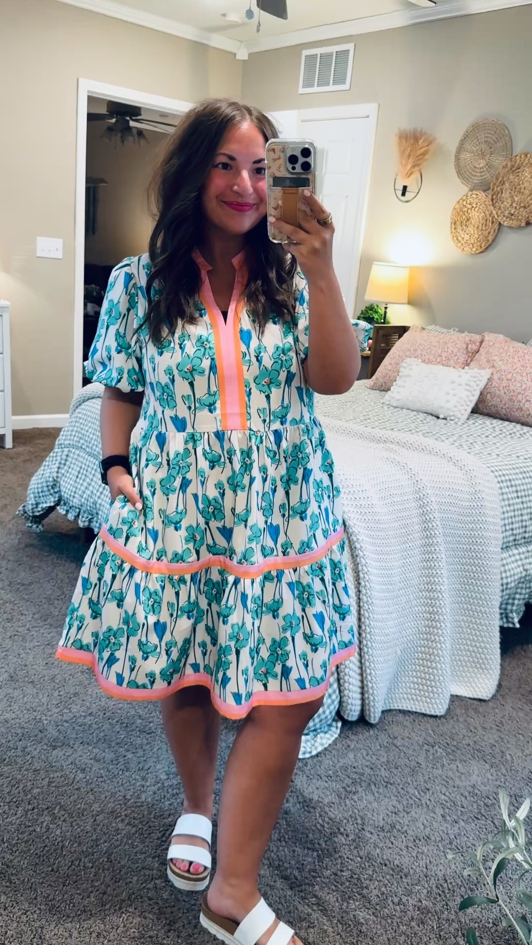 Spring style made easy 💐 this Amazon dress is lightweight, flattering, and perfect for everything from the classroom to weekend plans—just add sandals or sneakers and you’re set!

sandals: fit true to size // wearing a 5
dress: fits true to size // wearing a large 

 #LTKootd #LTKMidsize #LTKWorkwear