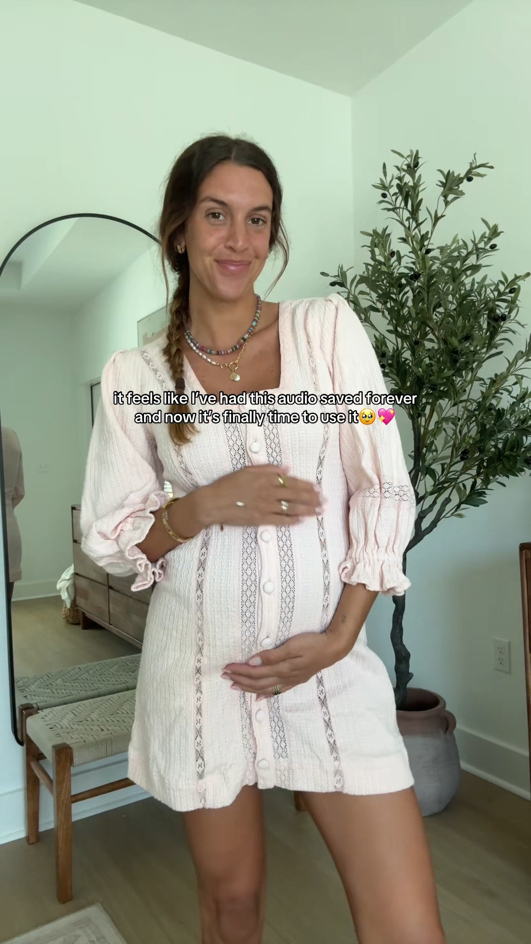 bump friendly mini dress🌸 perfect for spring/summer! Wearing size S 

pregnancy outfit, second trimester, first time mom, babymoon outfit, baby shower dress, girl mom, mom to be, bump fashion, bump outfit inspo, pink dress, mini dress, vacation outfit, free people

#LTKSeasonal #LTKWatchNow #LTKBump