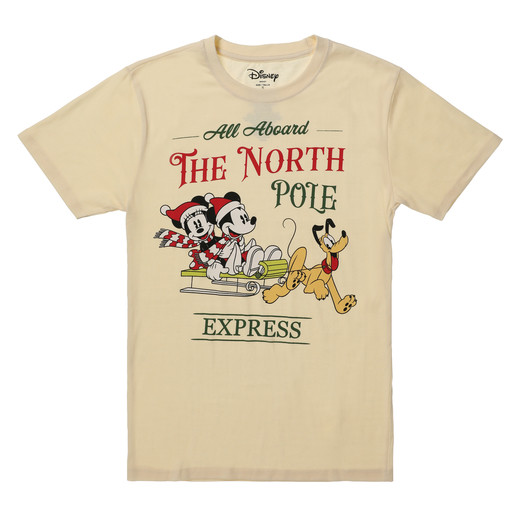 Mickey & Minnie North Pole Express Graphic Tee | Five Below