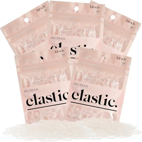 Kitsch Hair Ties No Damage for Kids, Teens and Women - Rubber Bands for Hair Styling | No Snag Ha... | Amazon (US)