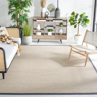 SAFAVIEH Natural Fiber Pacific Casual Border Sisal Rug - Bed Bath & Beyond - 11041143 | Bed Bath & Beyond