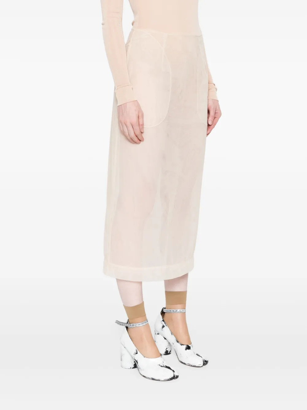 Simone Rocha Sheer Midi Skirt  - Farfetch | Farfetch Global