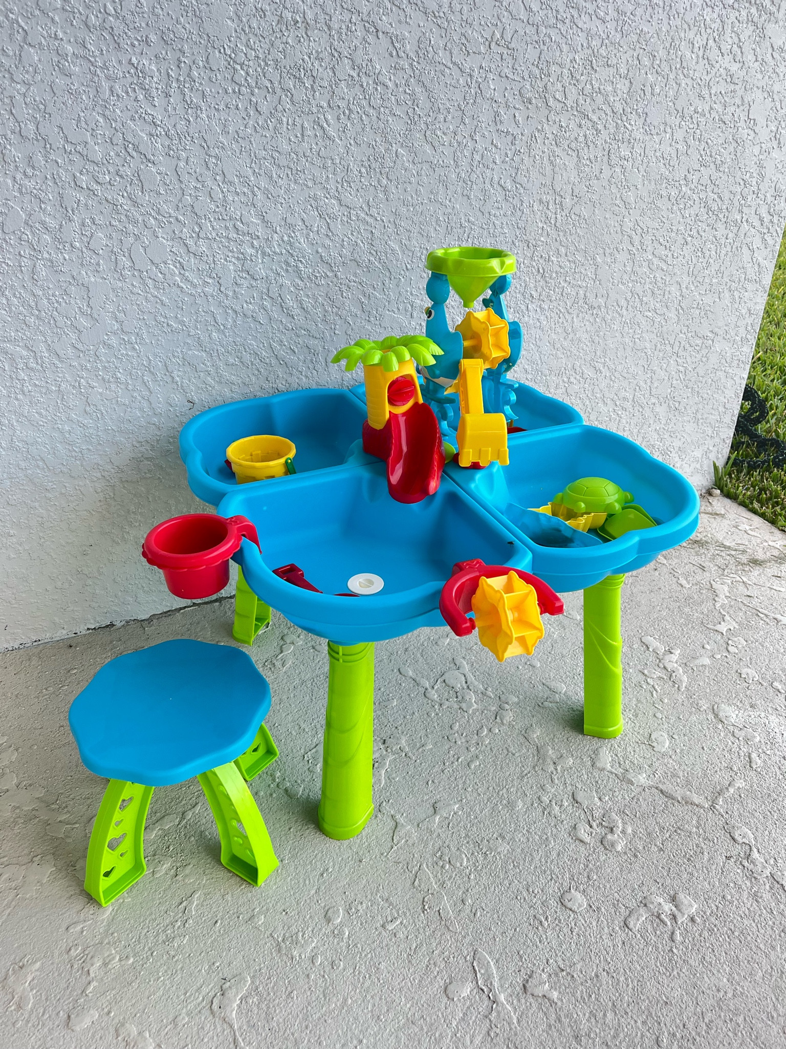 The absolute cutest 4 in 1 sand box / water table for my toddler! We opted for dry pasta & beans instead of the sand to make it more of a sensory table! 

#LTKhome #LTKfamily #LTKkids