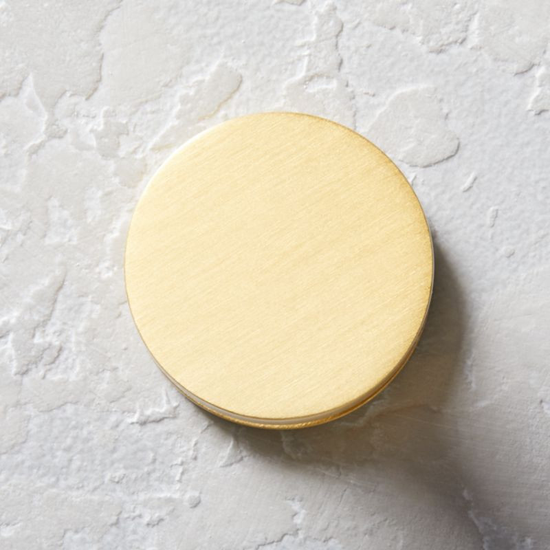 Logan Round 1.25" Brushed Brass Knob + Reviews | CB2 | CB2