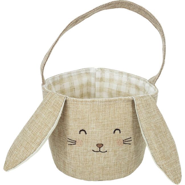 Bunny Easter Basket, Taupe | Maisonette