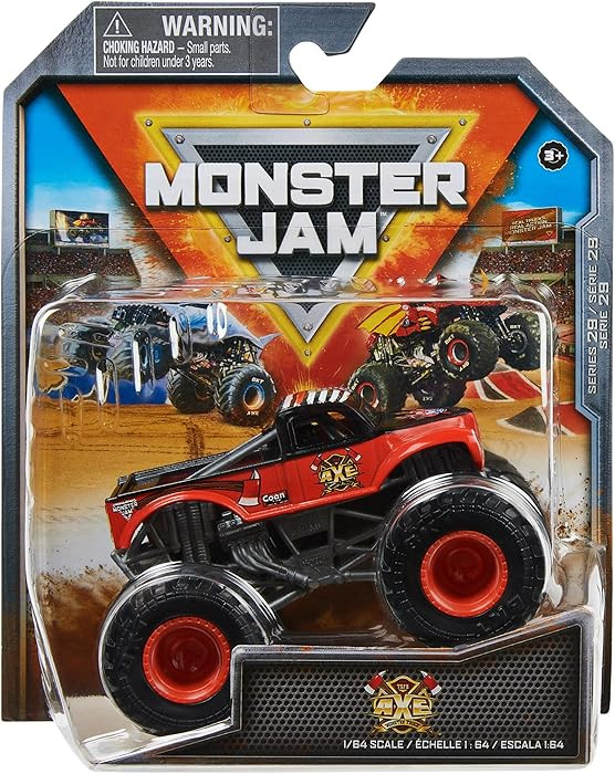Monster Jam, Official Axe Monster Truck, Die-Cast Vehicle, 1:64 Scale, Kids Toys for Boys Ages 3 ... | Amazon (US)