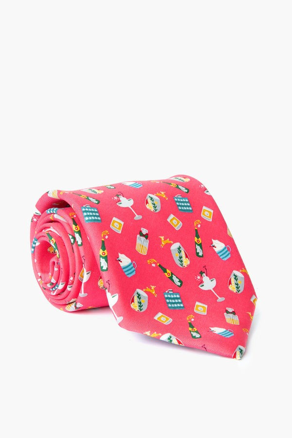 Pink Holiday Spirits Tie | Tuckernuck (US)