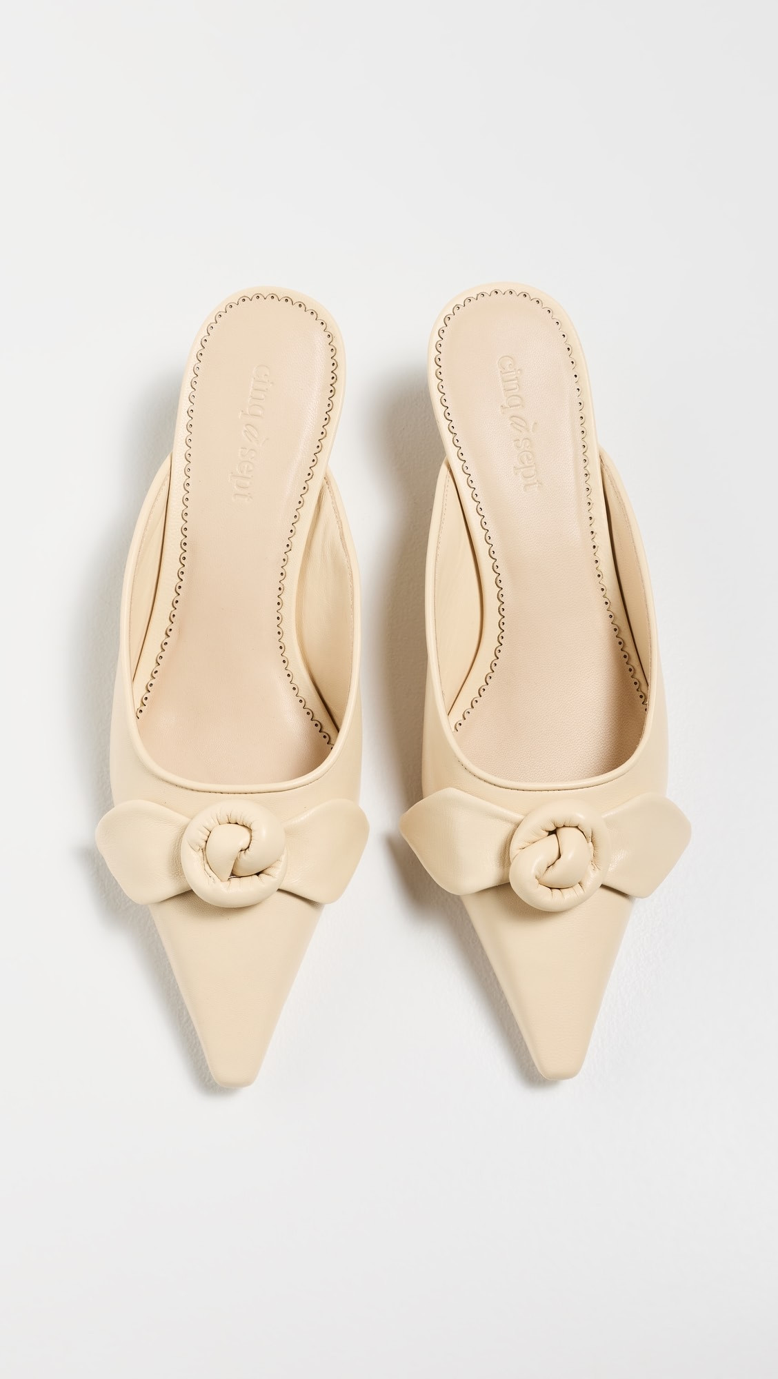 Layla Knotted Rose Kitten Heel Mules | Shopbop