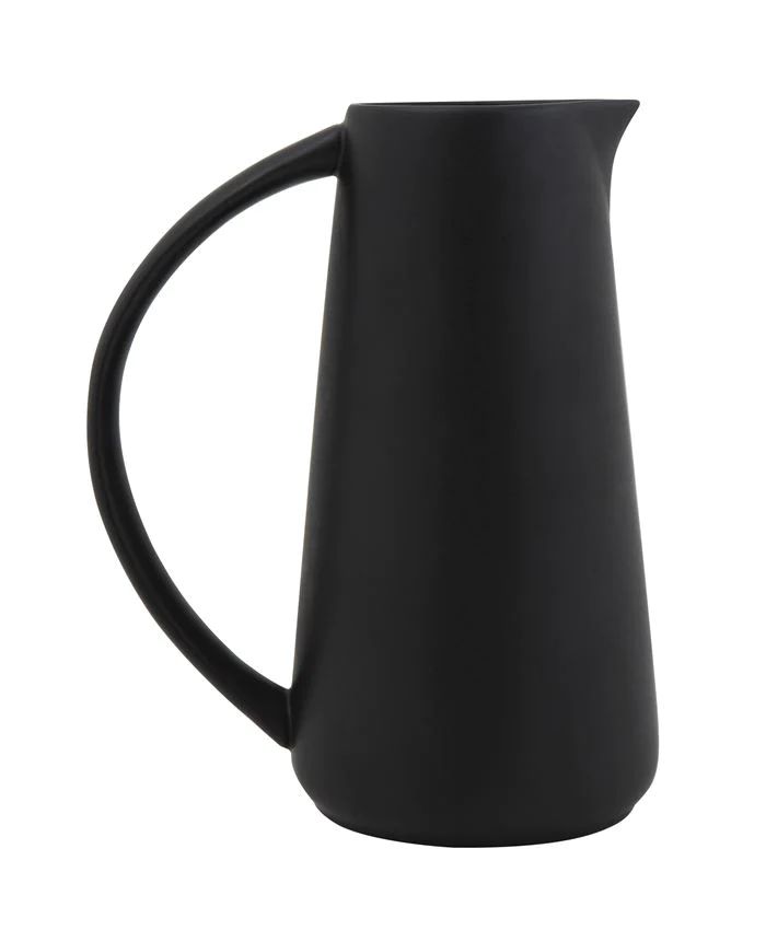 Stoneware Pitcher in Matte Black design by BD Edition – BURKE DECOR | Burke Decor