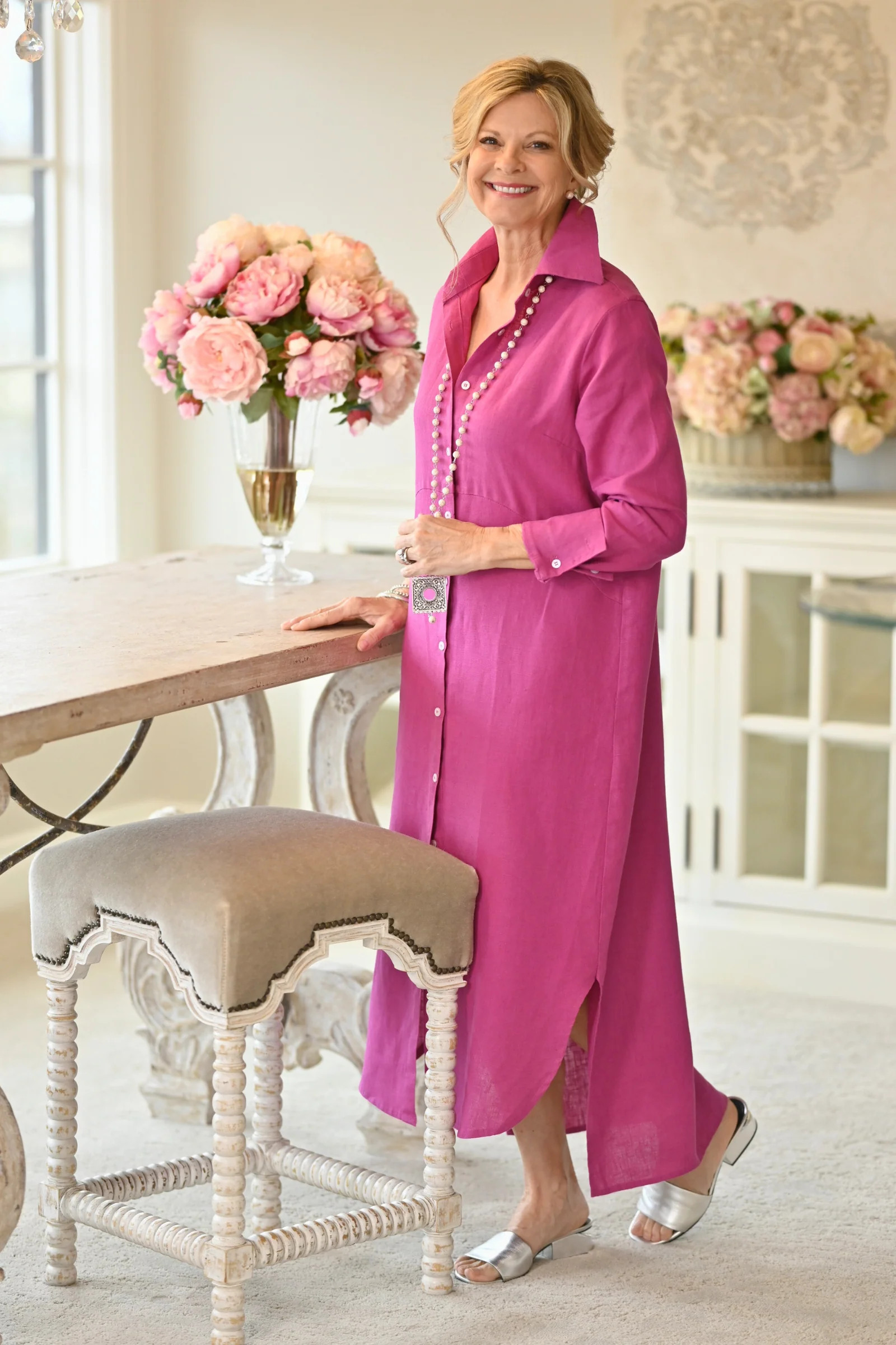 Rachel Shirt Dress - Sale | Arte Italica & Crown Linen Designs