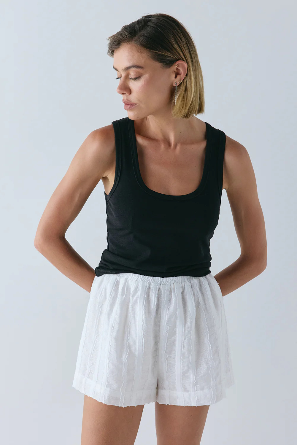 Juno Shorts White | VRG Grl
