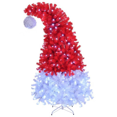 Karl Home 6ft Santa Hat Style Pre-lit Christmas Tree with 300 Lights, | Target