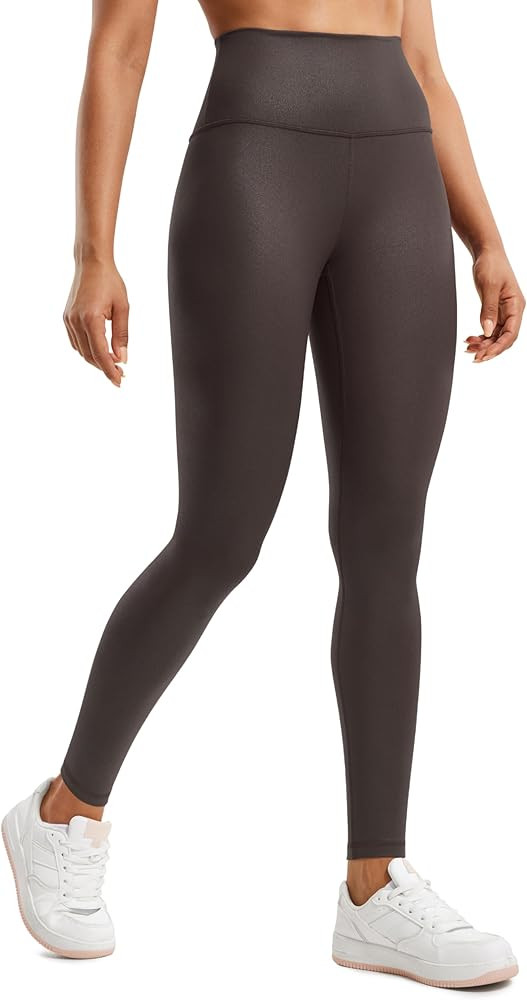 CRZ YOGA Butterluxe Matte Faux Leather Leggings for Women 25" / 28" - High Waisted Stretch Ankle ... | Amazon (CA)
