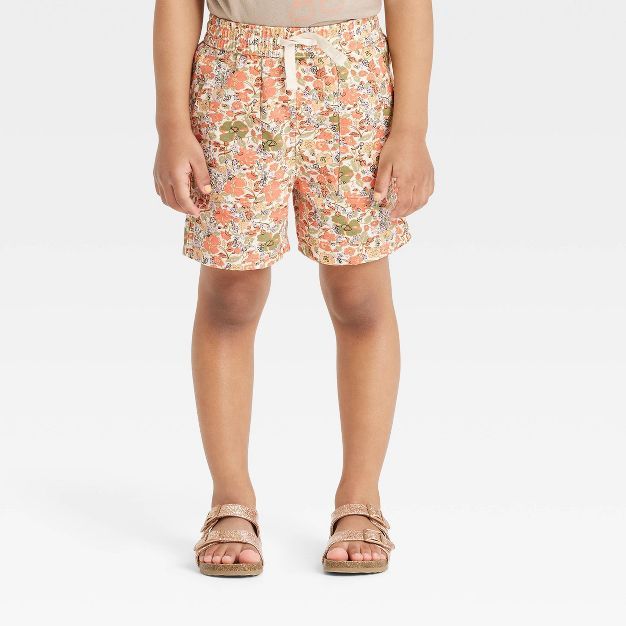 Toddler Floral Pull-On Shorts - Cat & Jack™ Pink | Target