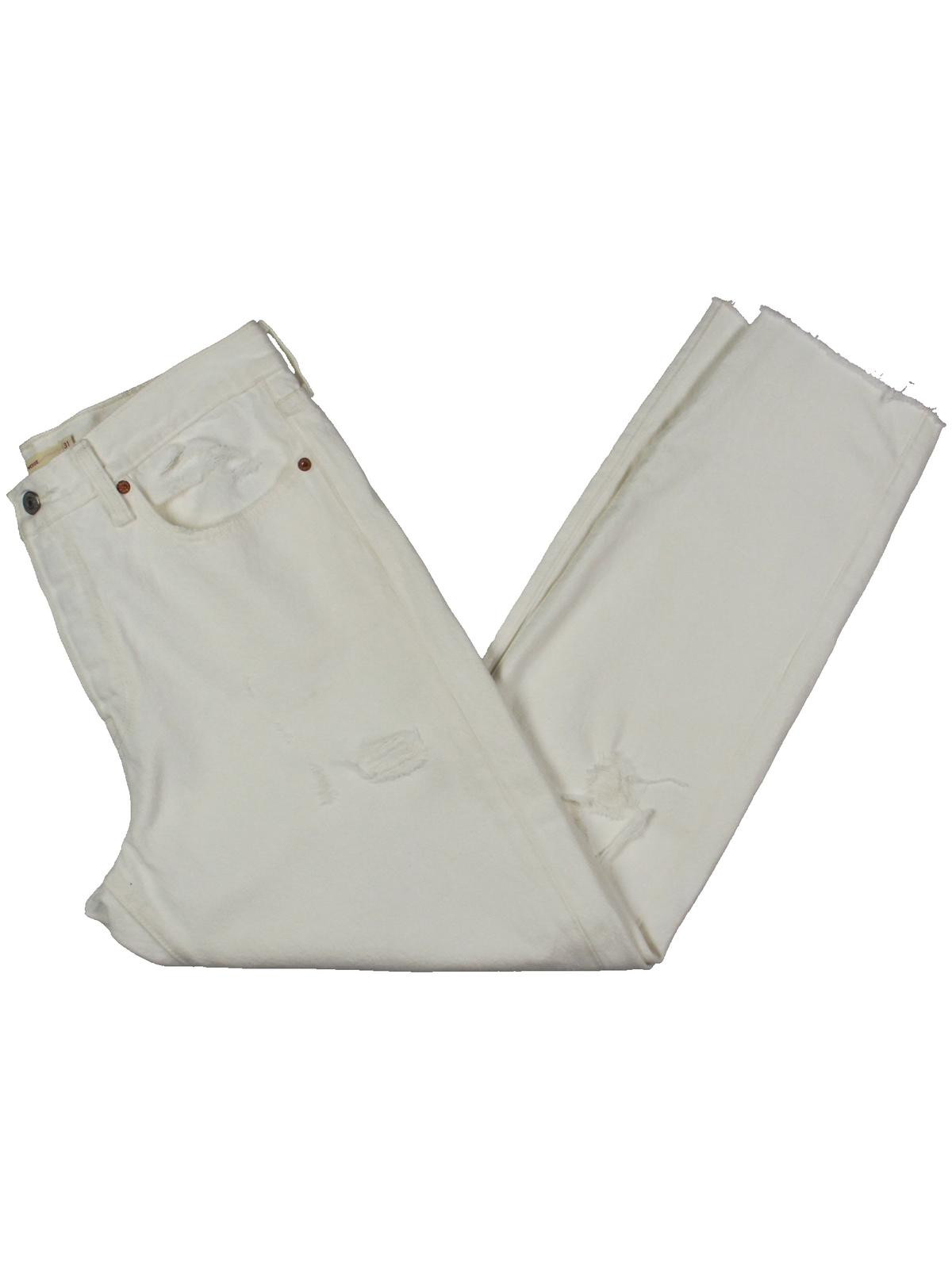 LEVI'S Womens Ivory Straight leg Jeans Size: 32 | Walmart (US)