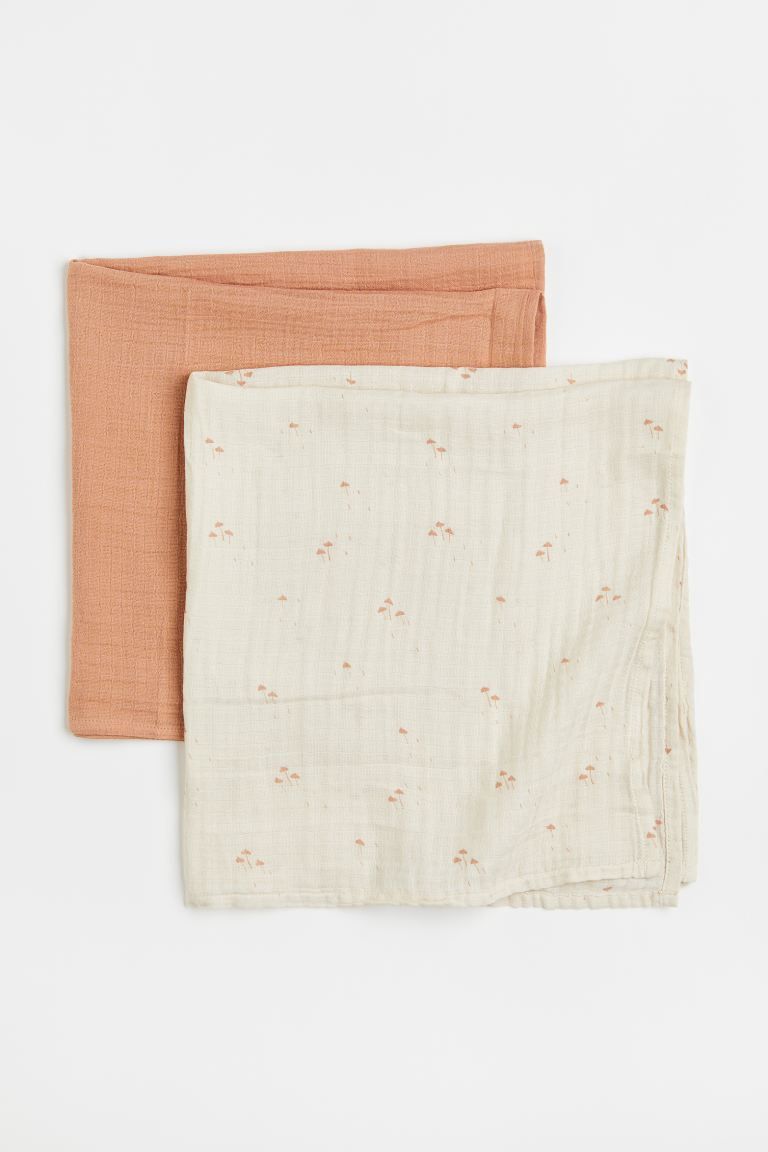 2-pack Small Muslin Cloths | H&M (US + CA)