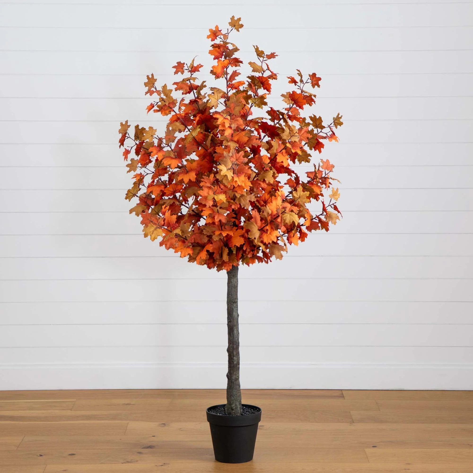 6’ Autumn Lush Maple Artificial Fall Tree | Nearly Natural | Nearly Natural