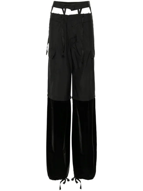 raw-cut finish trousers | Farfetch Global
