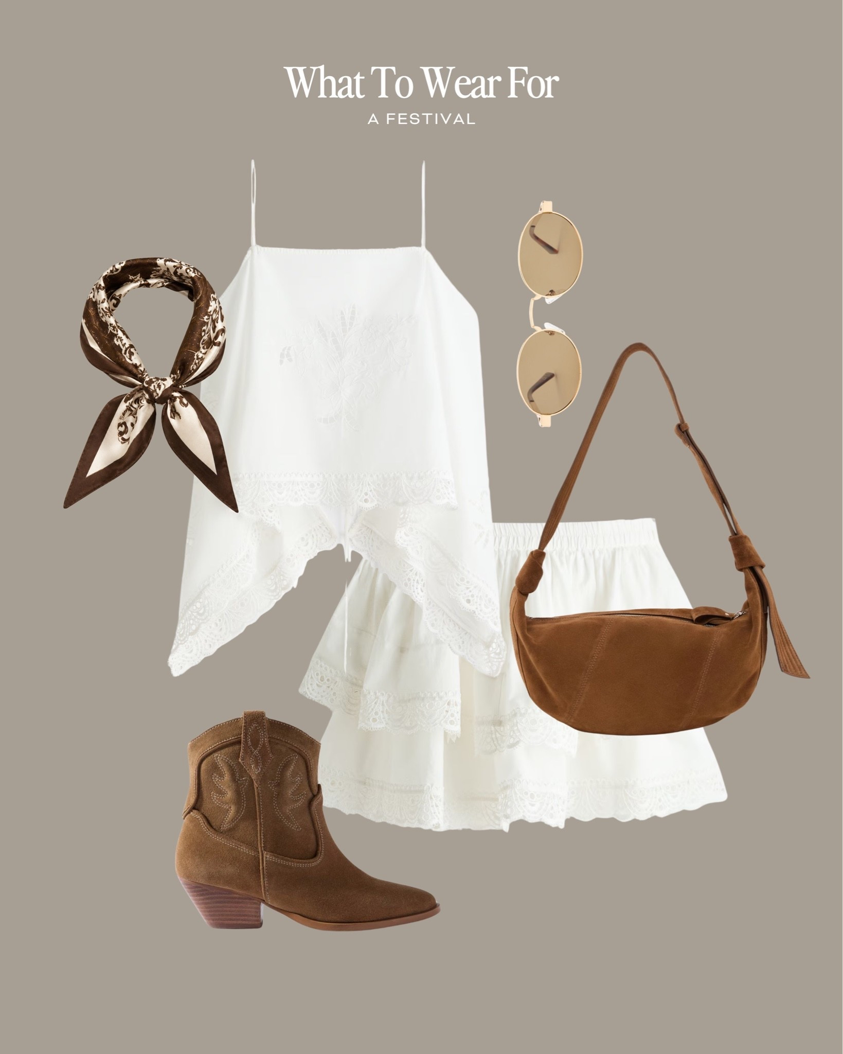 A festival 🎶 🏕️ 

Summer style, white co-ord set, matching sets, cowboy boots, suede bag

#LTKsummer #LTKfestival