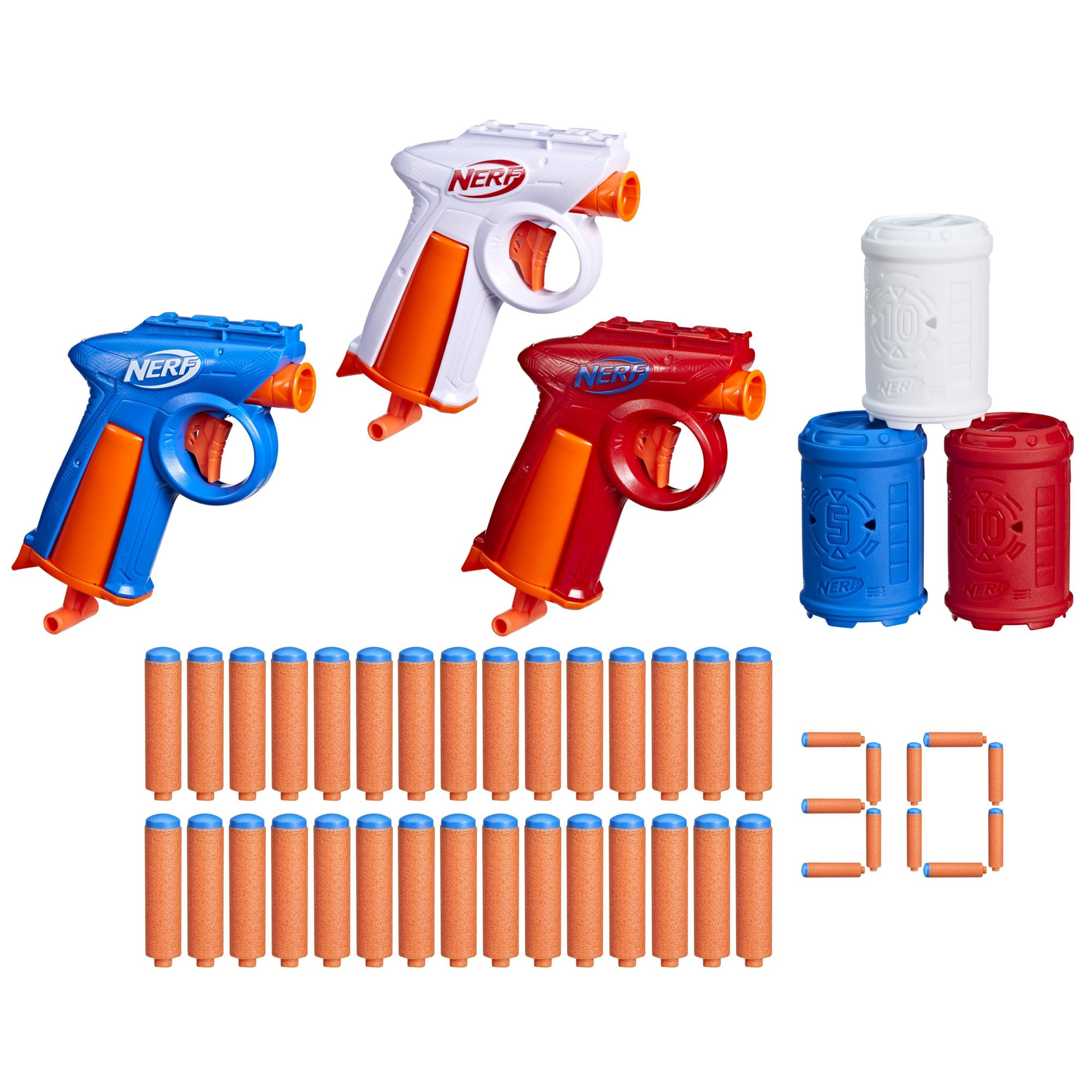 Nerf N Series Backyard Triple Pack, Includes 3 Flex Blasters, 3 Targets, 30 N1 Darts, Ages 8+ (Am... | Amazon (US)