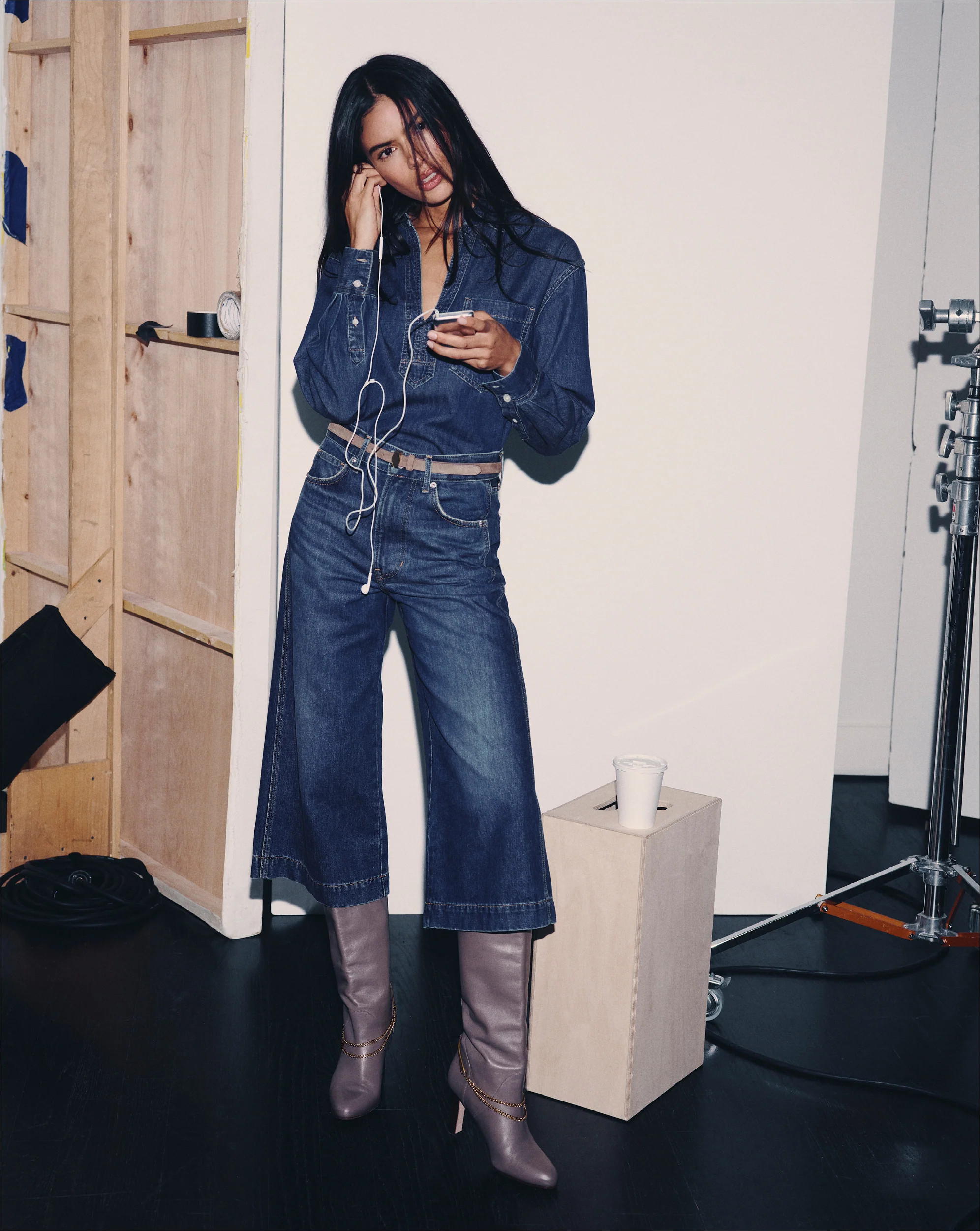 Marlowe Denim Culotte | Veronica Beard