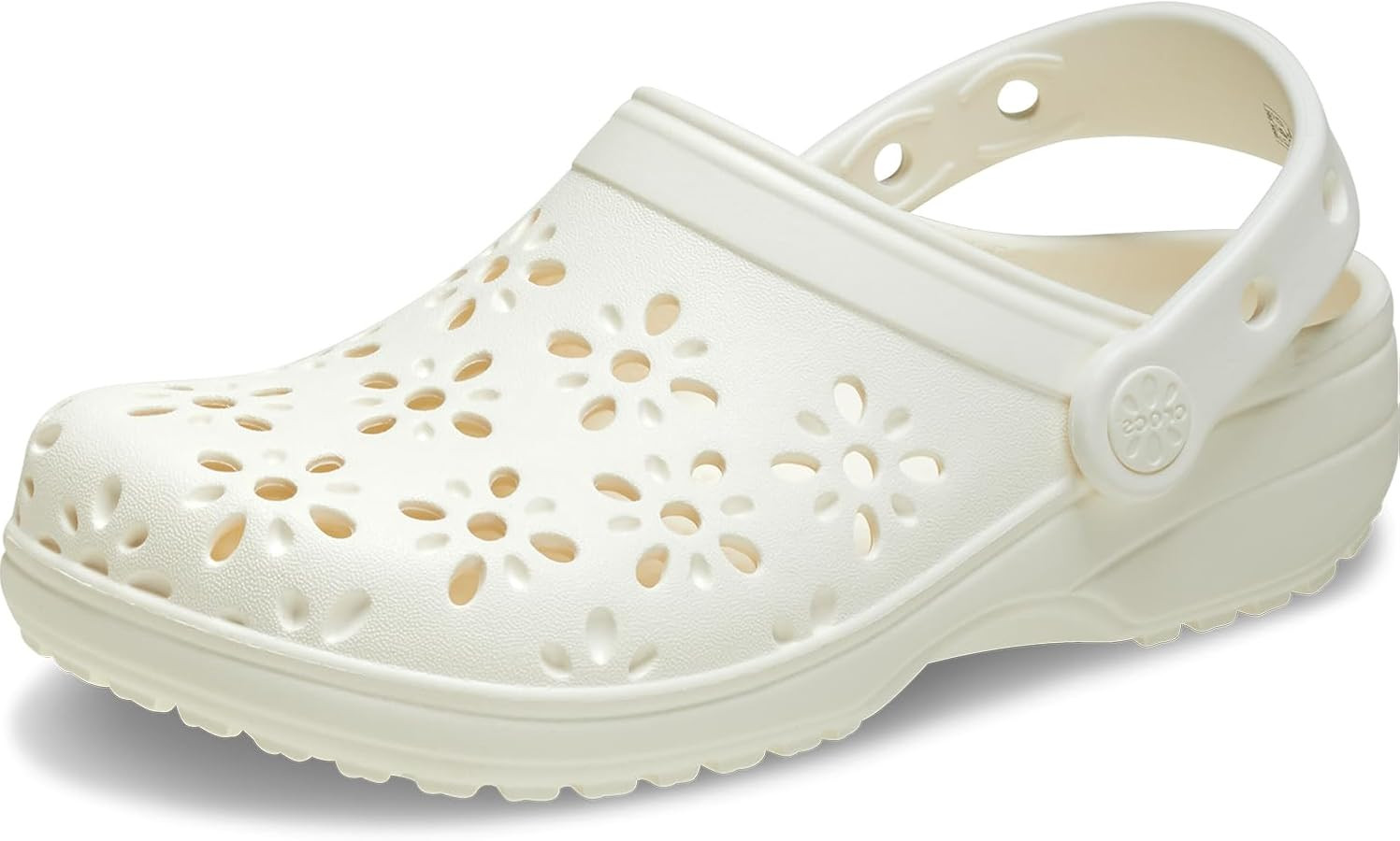 Crocs Unisex-Child Classic Clogs with Floral Cut Out Design, Kids and Toddler Shoes | Amazon (US)